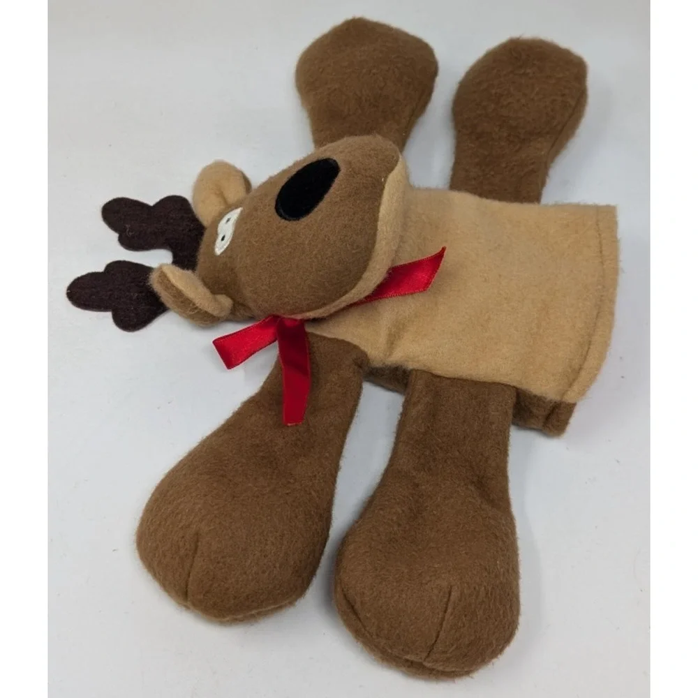 Vintage Hallmark Rodney Reindeer Plush Hand Puppet Toy 1986 1980s 80s‎